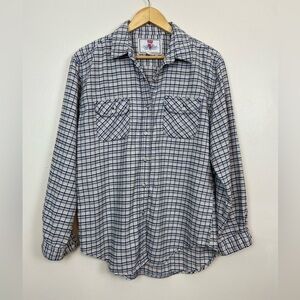 VINTAGE LEVI’S PLAID SNAP WESTERN BUTTON DOWN FLANNEL SHIRT